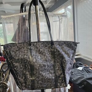 Bath & Beyond Leopard Print Tote Bag